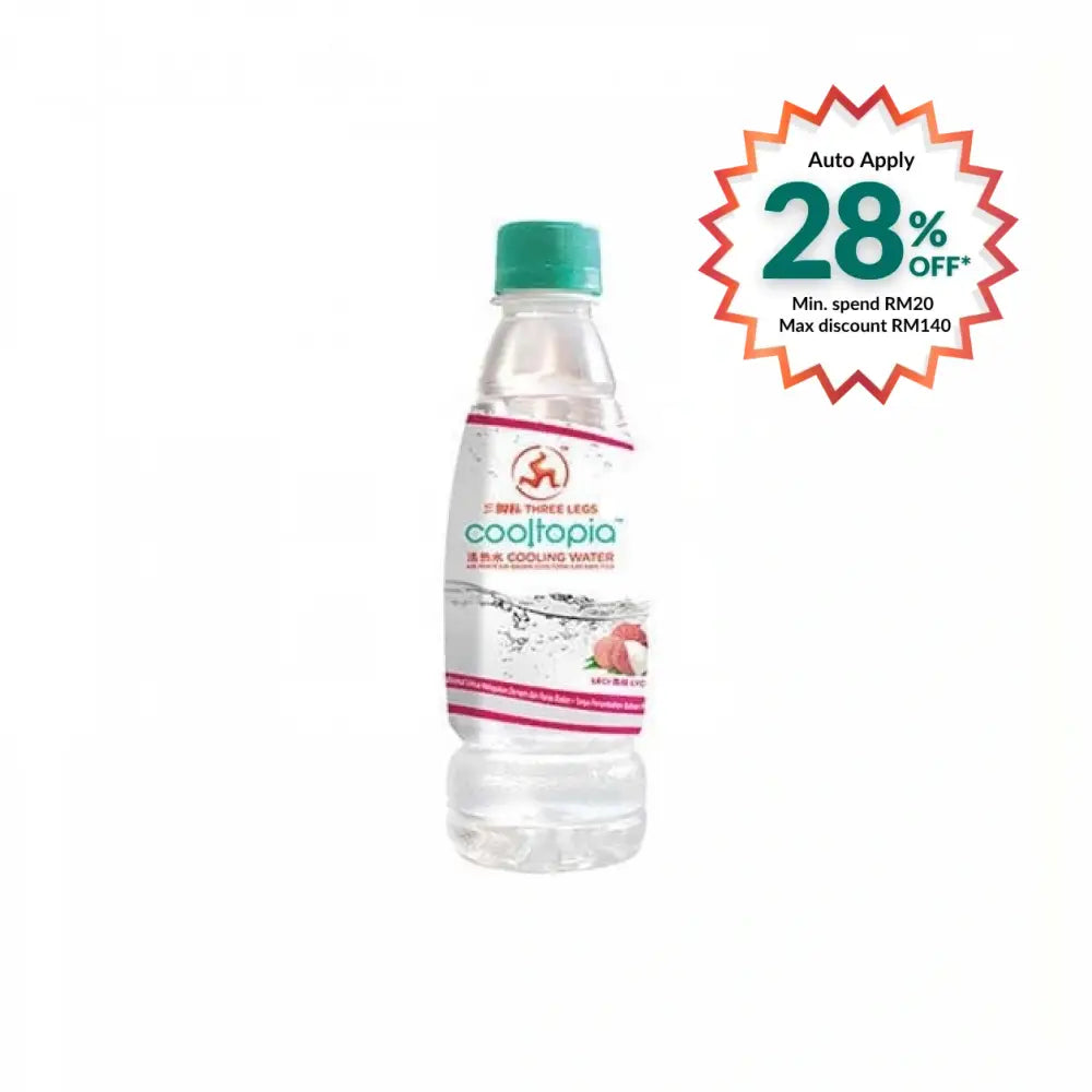 THREE LEGS COOLTOPIA WATER LYCHEE 320ML