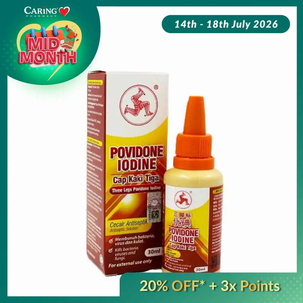 THREE LEGS POVIDONE IODINE 30ML