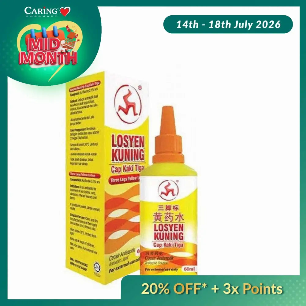 THREE LEGS YELLOW LOTION 60ML