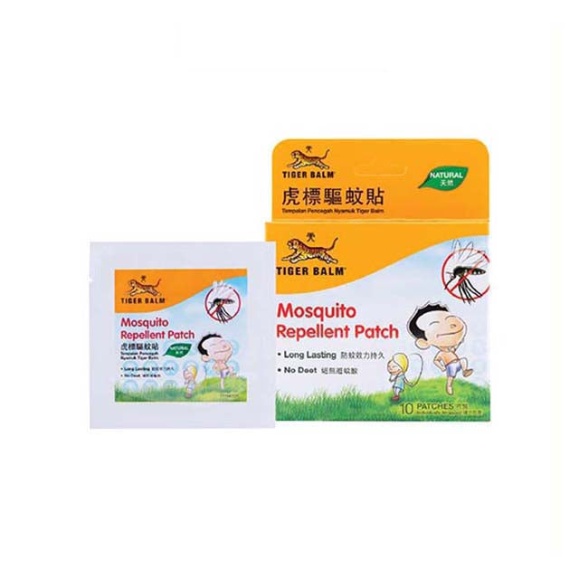 Tiger Balm mosquito repellent patch pack of 10 for long-lasting protection against mosquitoes