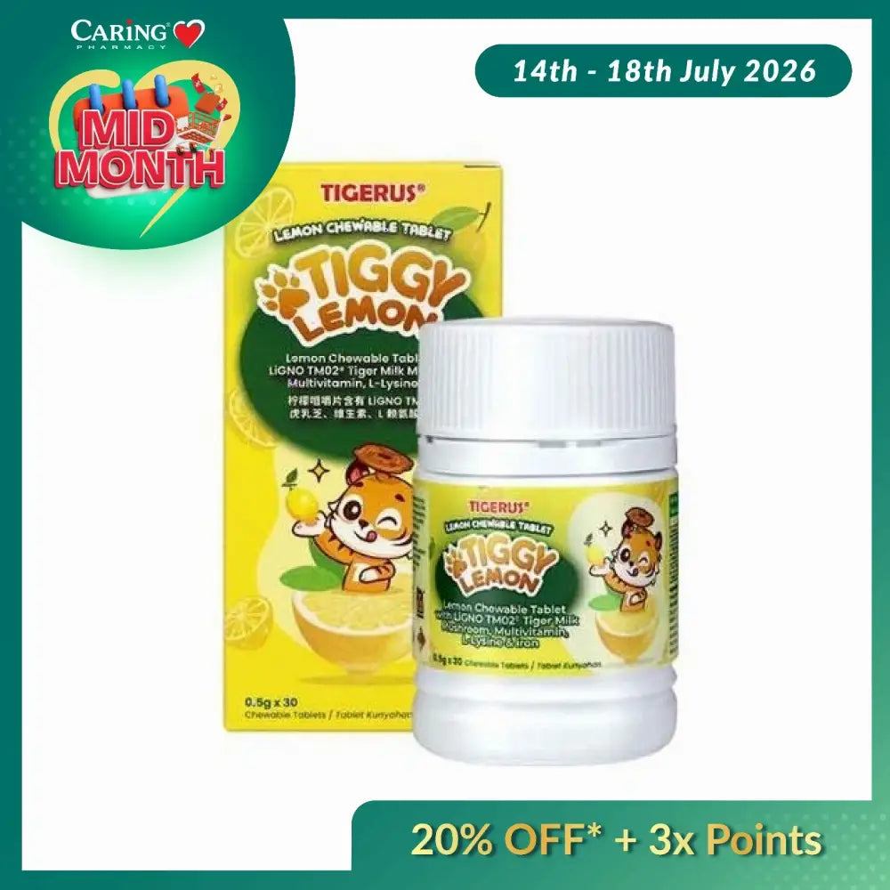 TIGERUS TIGGY LEMON 500MG 30S