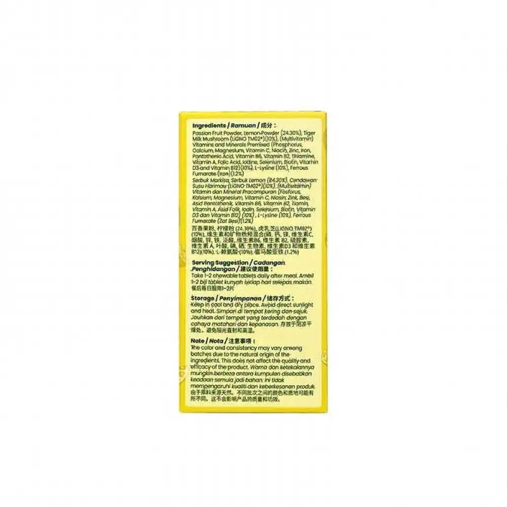 TIGERUS TIGGY LEMON 500MG 30S