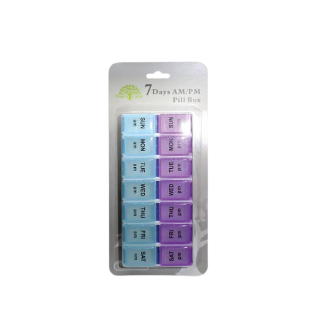 AHC 7 DAYS PILL REMOVABLE COMPARTMENT ORGANIZER (PB7DB)