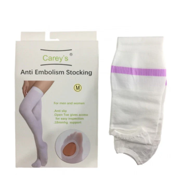 CAREYS TED A-EMBO STOCKINGS THIGH LENGTH SIZE M