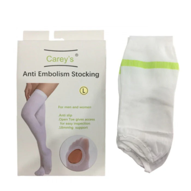 CAREY TED A-EMBO STOCKINGS THIGH LENGTH L