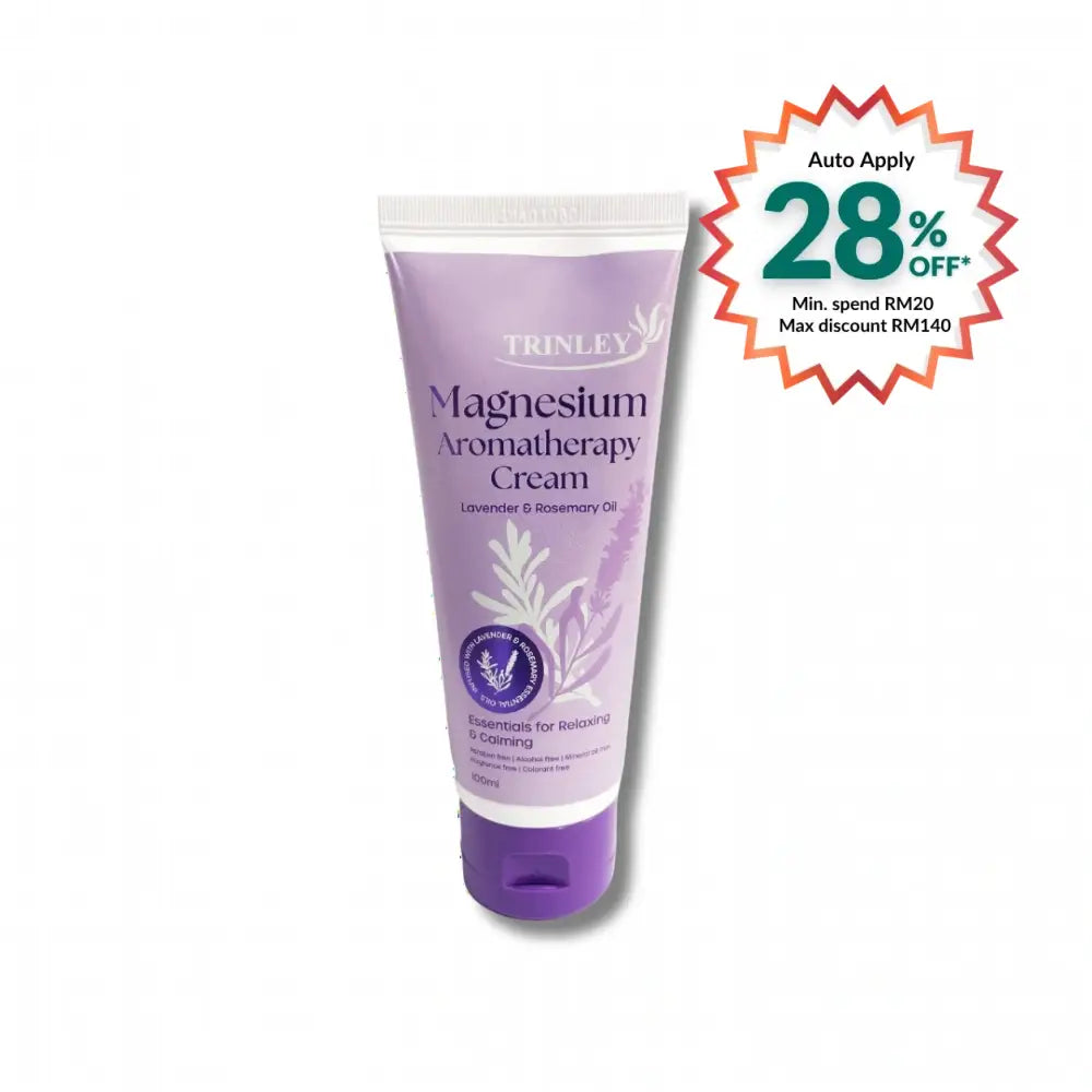 GROWAY TRINLEY Magnesium Aromatherapy Cream with Lavender and Rosemary Oils for Relaxation