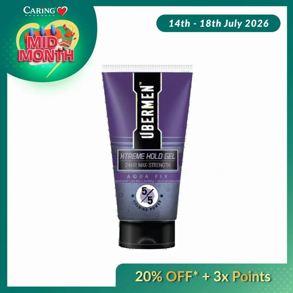 UBERMEN HAIR GEL EXTREME HOLD 150ML