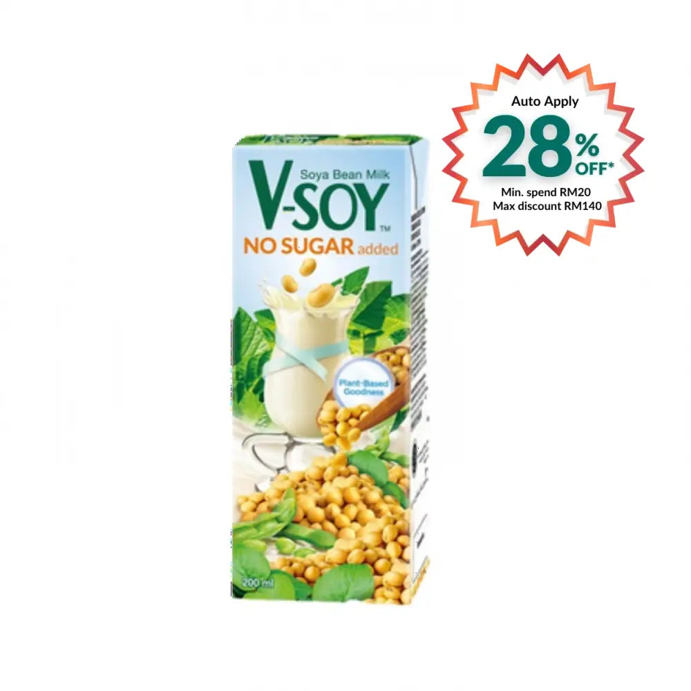 V-SOY ORIGINAL NO SUGAR ADDED UHT 200ML