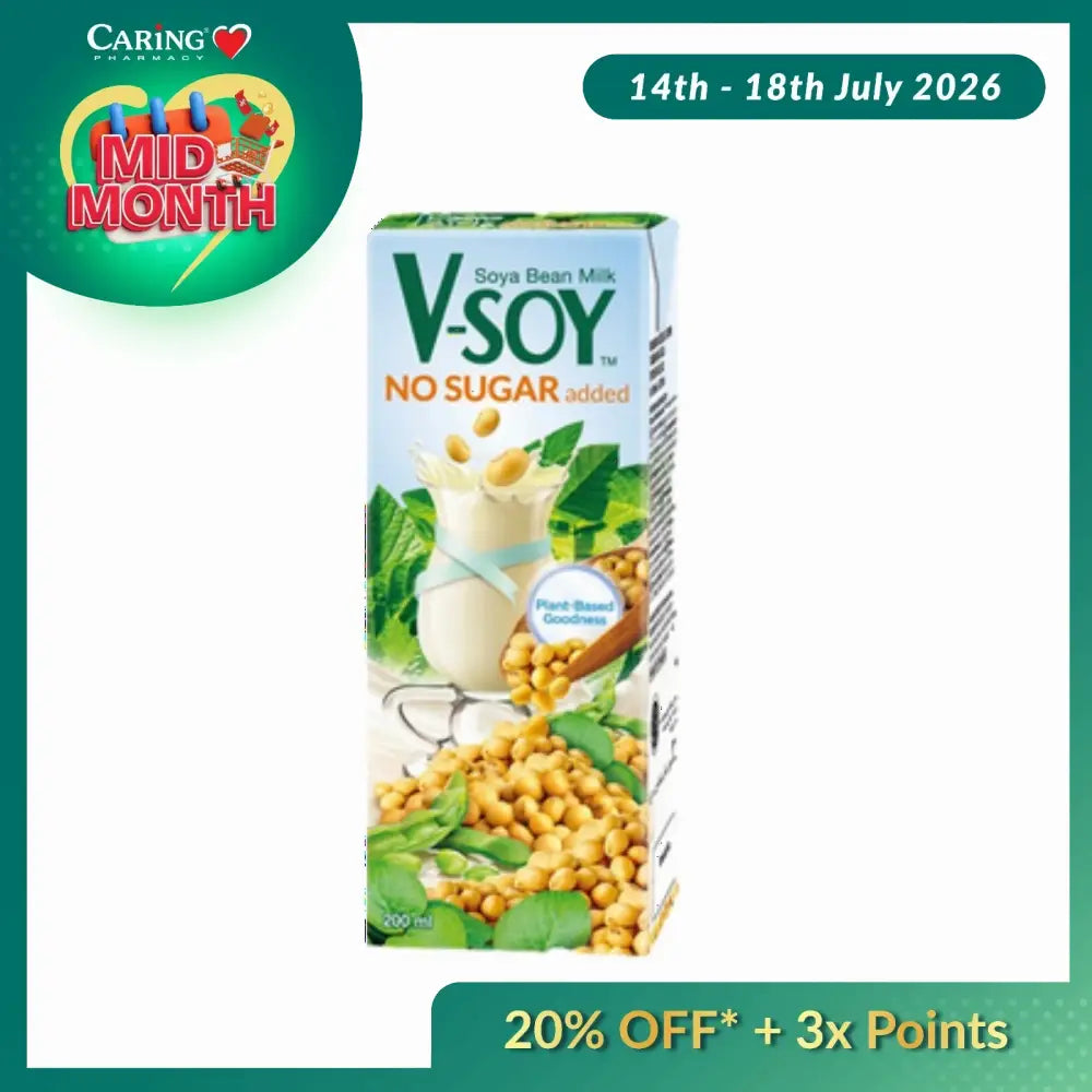 V-SOY ORIGINAL NO SUGAR ADDED UHT 200ML