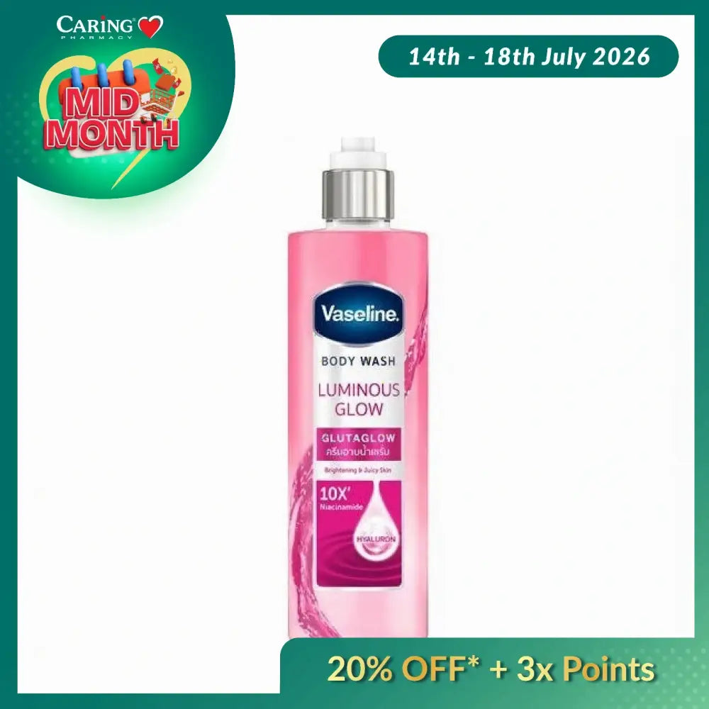VASELINE BODY WASH LUMINOUS GLOW 425ML
