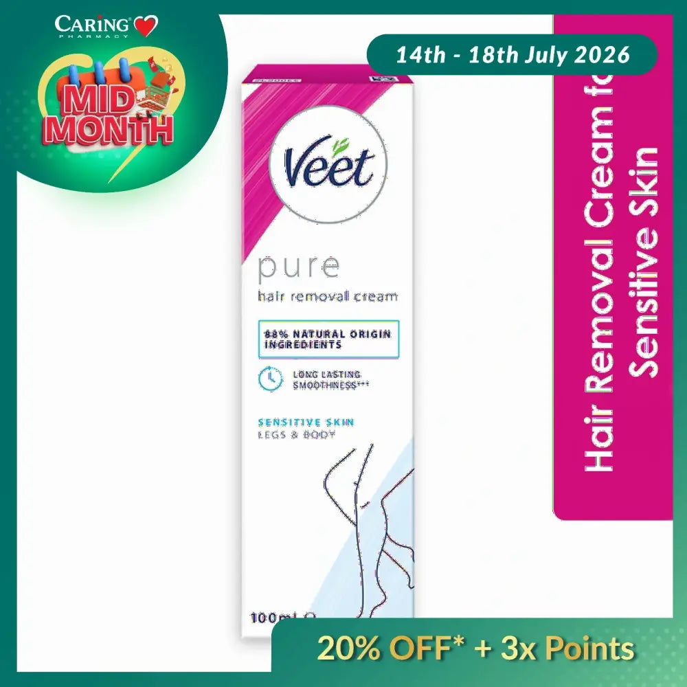VEET HAIR REMOVAL CREAM SENSITIVE SKIN 100G