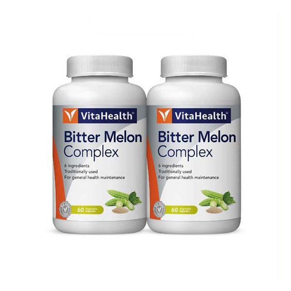 VitaHealth Bitter Melon Complex Supplement Malaysia in dual bottles for general health maintenance