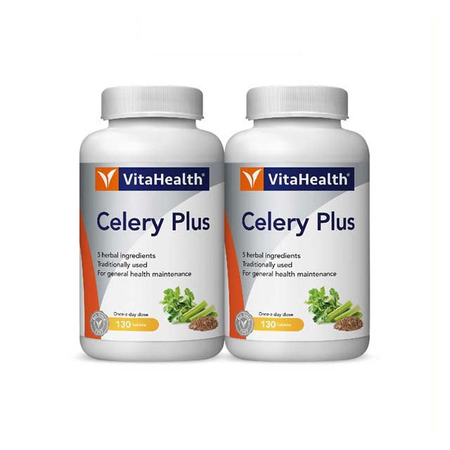 VitaHealth Celery Plus supplement Malaysia in two bottles for general health maintenance