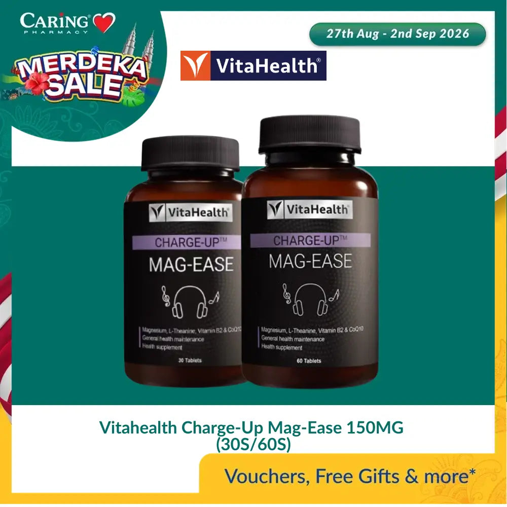 Vitahealth Charge-Up Mag-Ease 150MG (30S/60S)