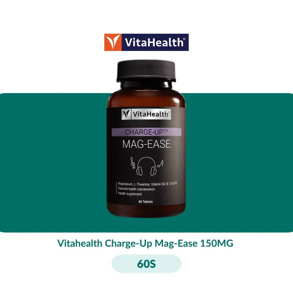 Vitahealth Charge-Up Mag-Ease 150MG (30S/60S) - 60S