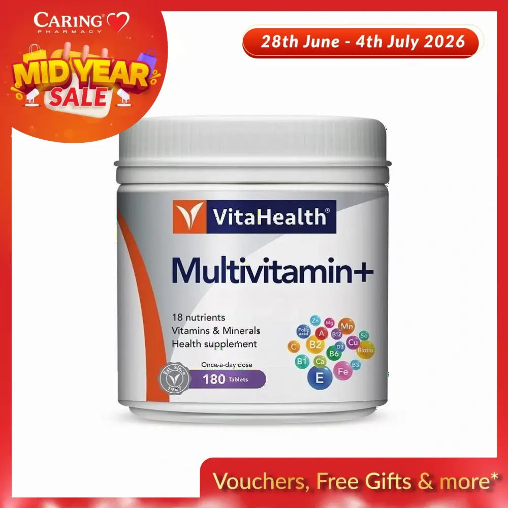 VITAHEALTH MULTIVITAMIN+ TABLET 180S