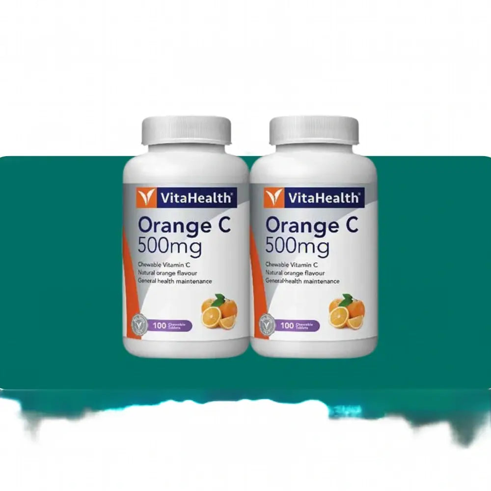 Vitahealth Orange C Chewable 500Mg (30S/100Sx2) - 100S X 2