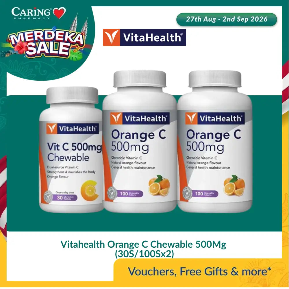 Vitahealth Orange C Chewable 500Mg (30S/100Sx2)