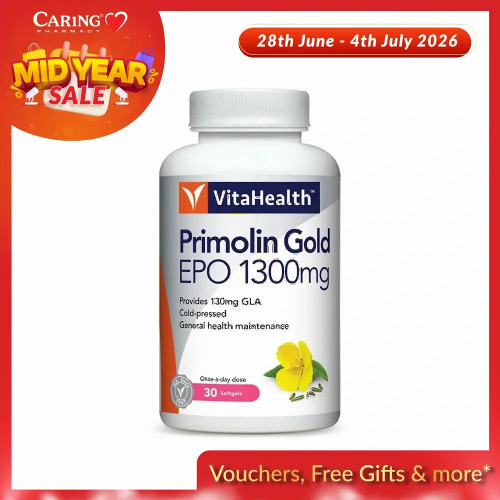 VITAHEALTH PRIMOLIN GOLD EPO 1300MG 30S