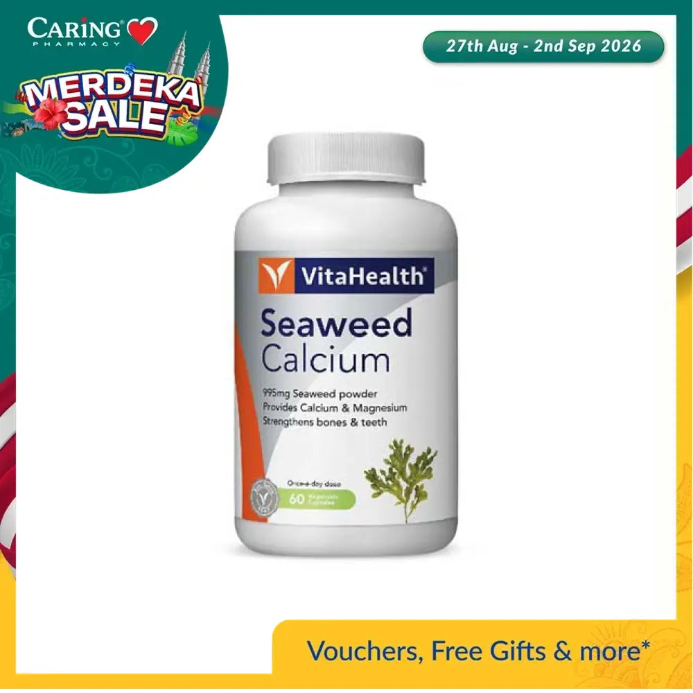 VitaHealth Seaweed Calcium supplement in Malaysia for strong bones and teeth with calcium and magnesium