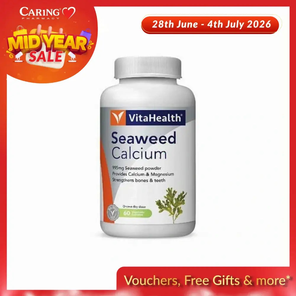VitaHealth Seaweed Calcium supplement in Malaysia for strong bones and teeth with calcium and magnesium