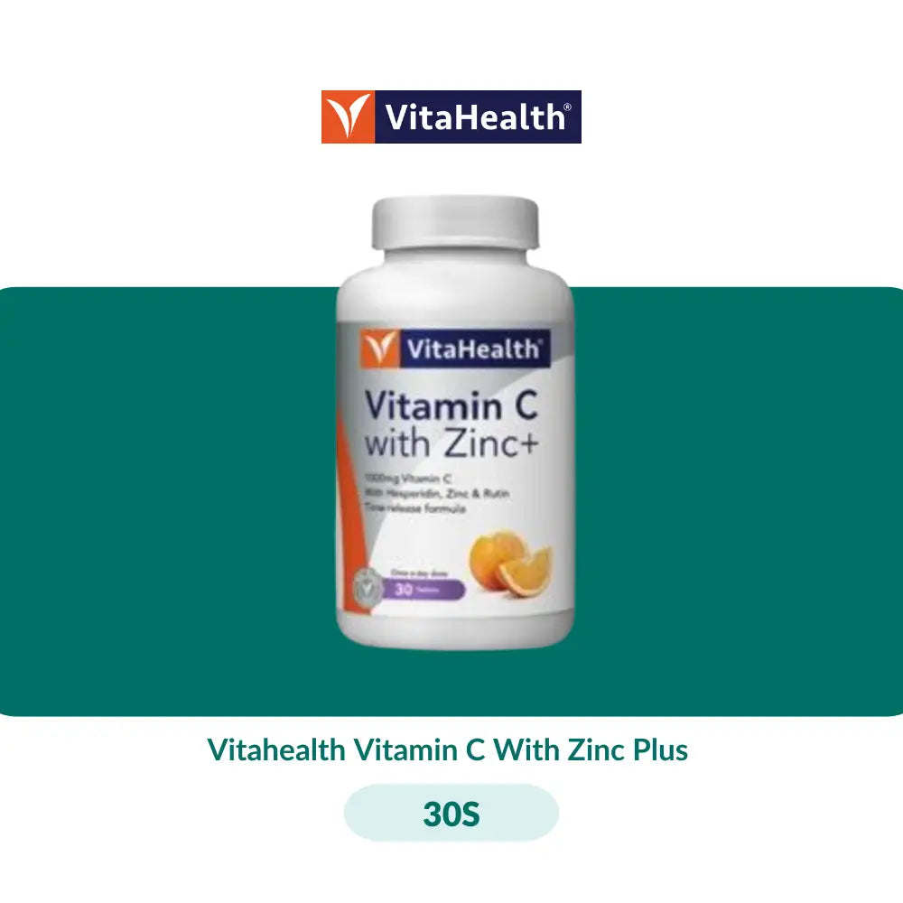 Vitahealth Vitamin C With Zinc Plus (30S/60S + 30S) - 30S