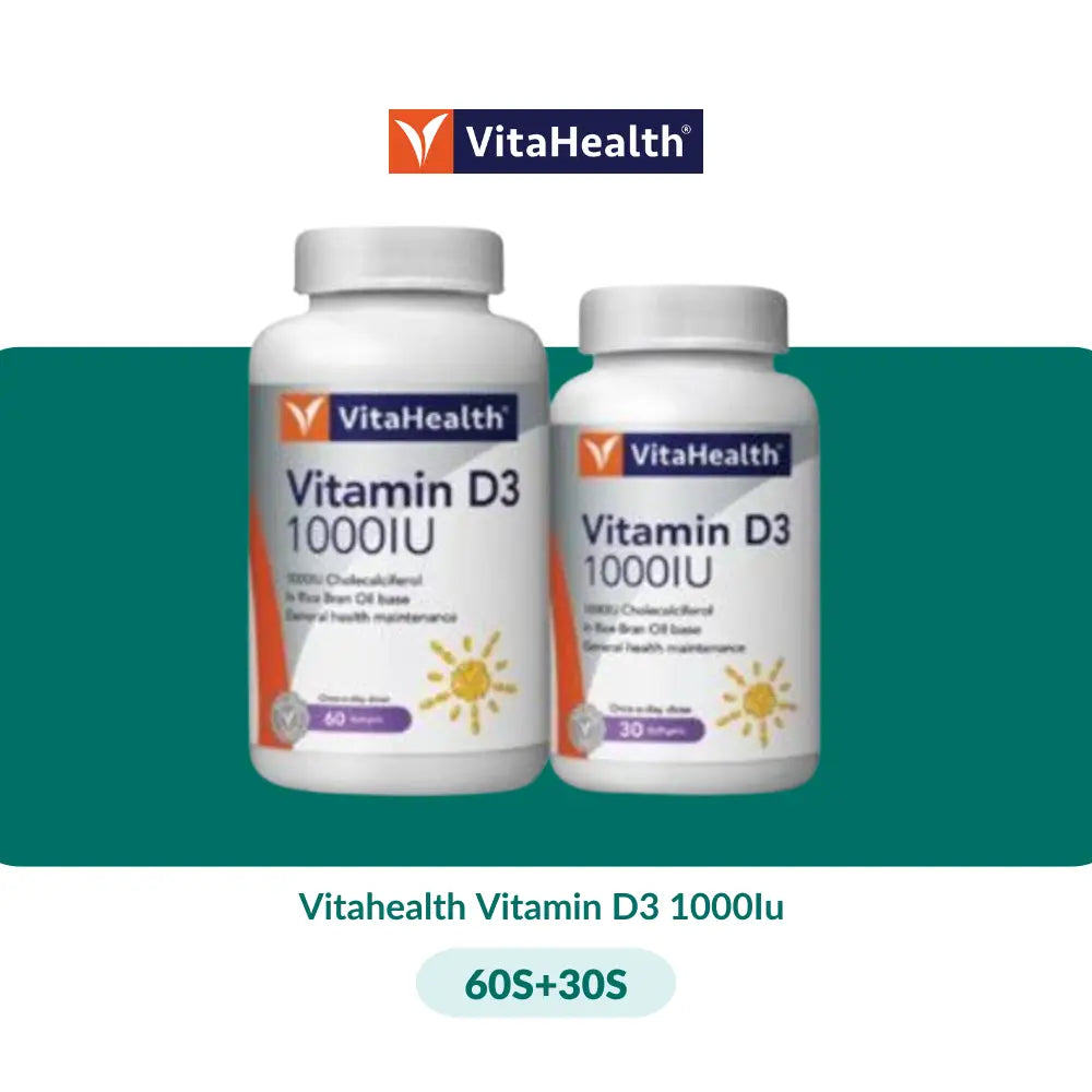 Vitahealth Vitamin D3 1000Iu (30S/60S + 30S) - 60S + 30S