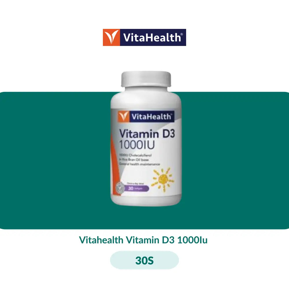 Vitahealth Vitamin D3 1000Iu (30S/60S + 30S) - 30S