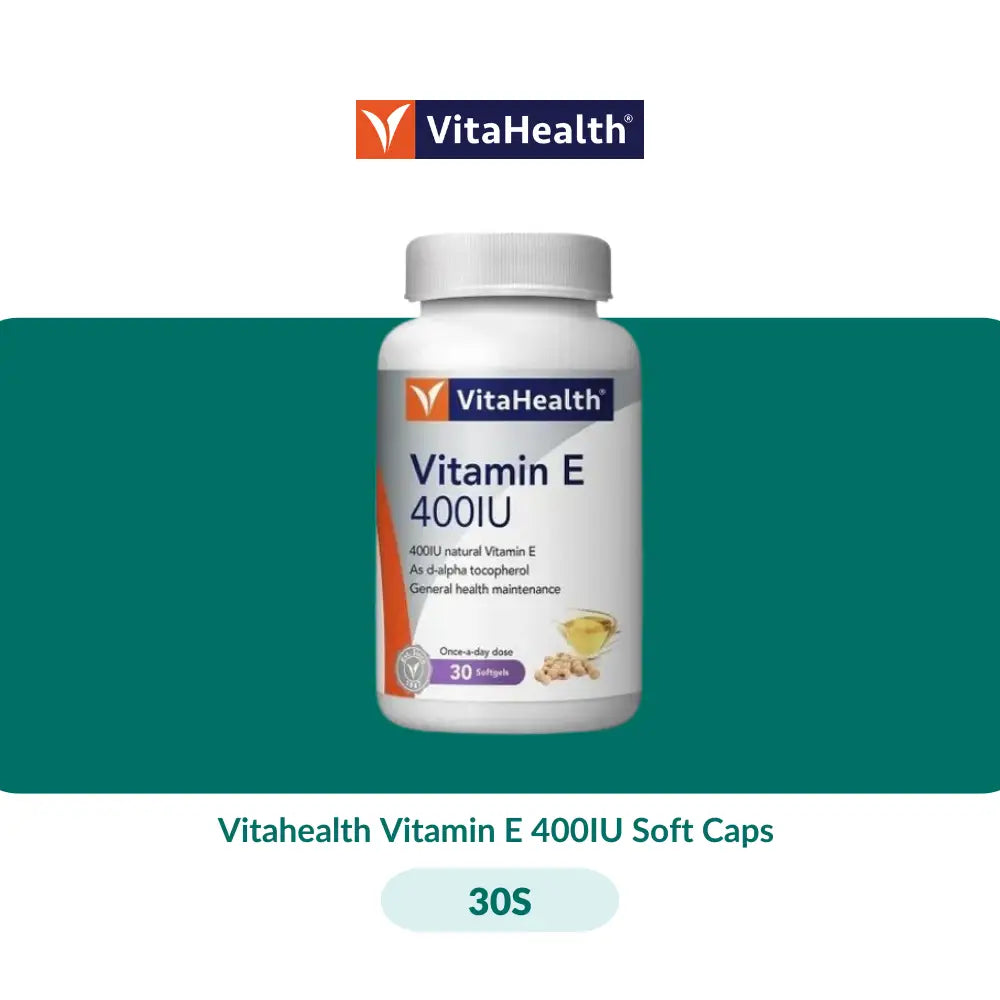 Vitahealth Vitamin E 400IU Soft Caps (30S/100S) - 30S