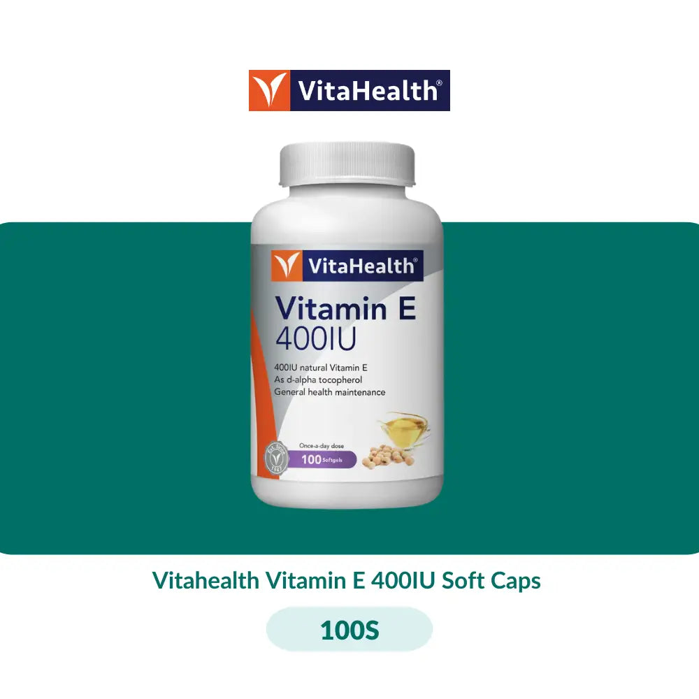 Vitahealth Vitamin E 400IU Soft Caps (30S/100S) - 100S