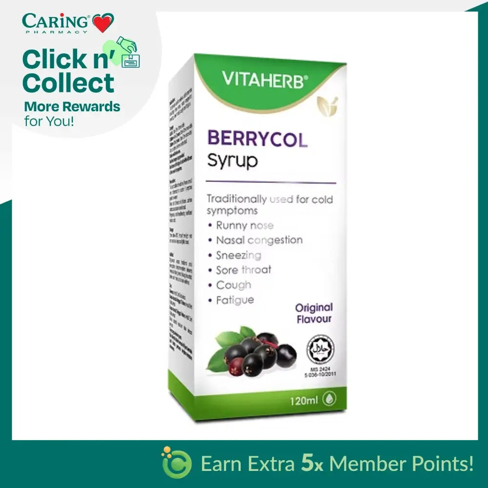 VITAHERB BERRYCOL SYRUP ORIGINAL 120ML