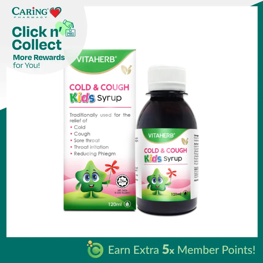 VITAHERB COLD AND COUGH CHILD SYRUP 120ML