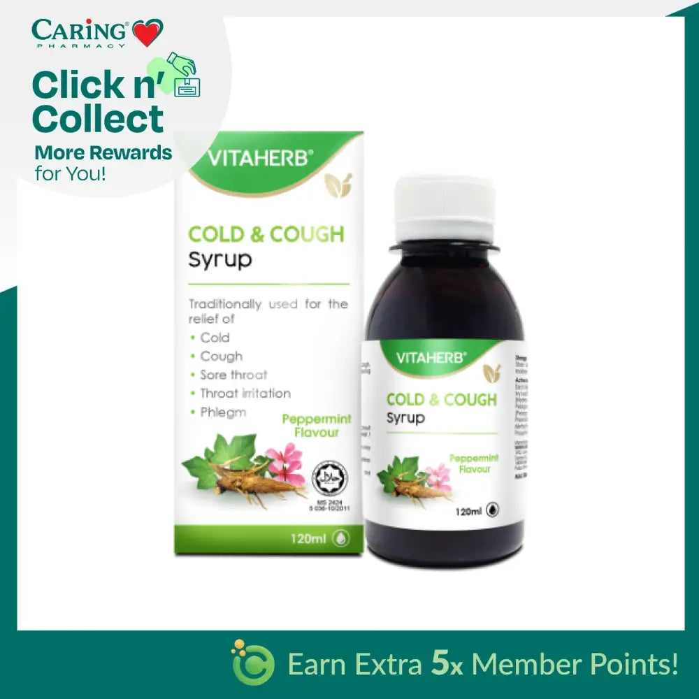 VITAHERB COLD AND COUGH SYRUP 120ML