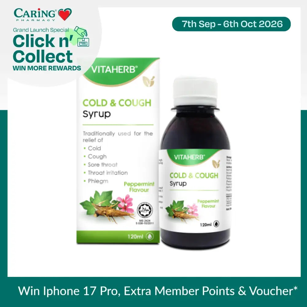VITAHERB COLD AND COUGH SYRUP 120ML