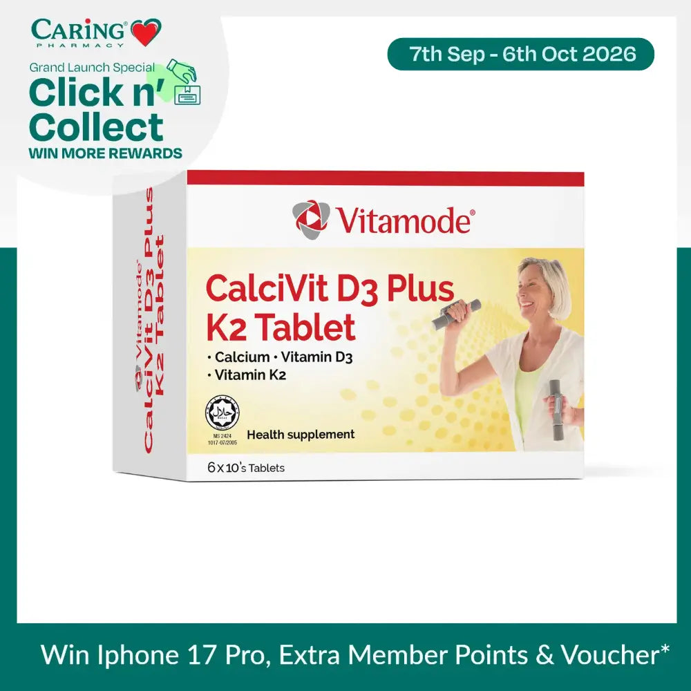 Vitamode Calcivit 600Mg Vitamin D3 400Iu + K2 60S
