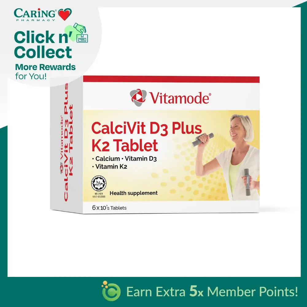 Vitamode Calcivit 600Mg Vitamin D3 400Iu + K2 60S