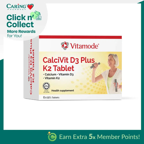 Vitamode Calcivit 600Mg Vitamin D3 400Iu + K2 60S