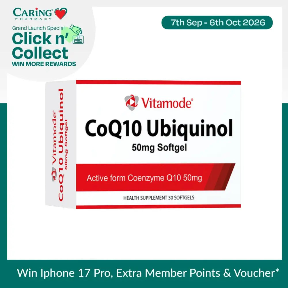 VITAMODE COQ10 UBIQUINOL 50MG 30S