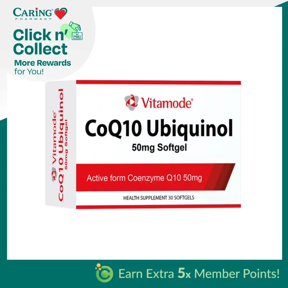 VITAMODE COQ10 UBIQUINOL 50MG 30S