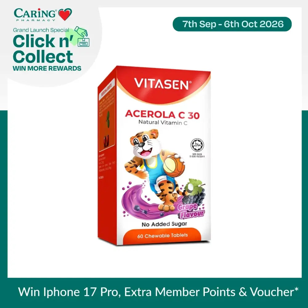 VITASEN BERRYMUNE CHEW TAB 30S