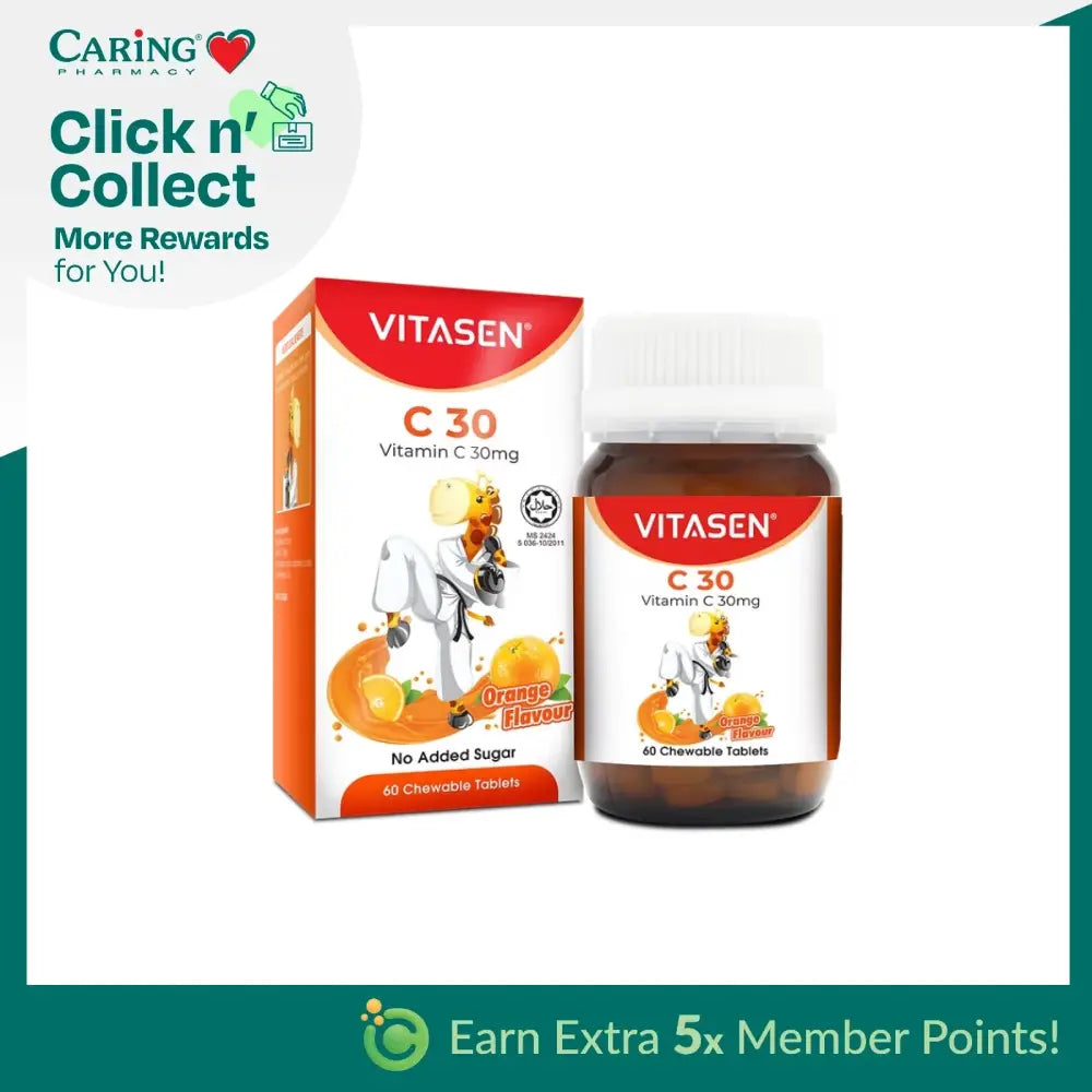 VITASEN C 30 CHEWABLE TABLET 60S