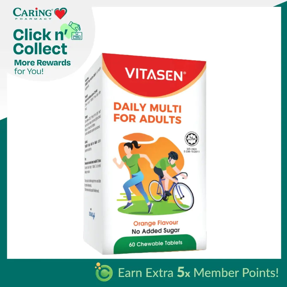 VITASEN DAILY MULTI ADULTS CHEWABLE TABLETS 60S