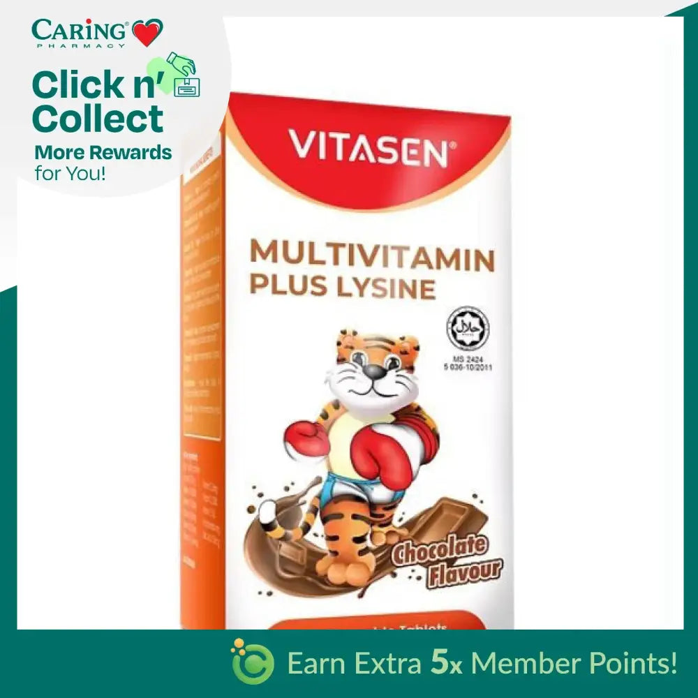 VITASEN DAILY MV + LYSINE CHOCOLATE 30S