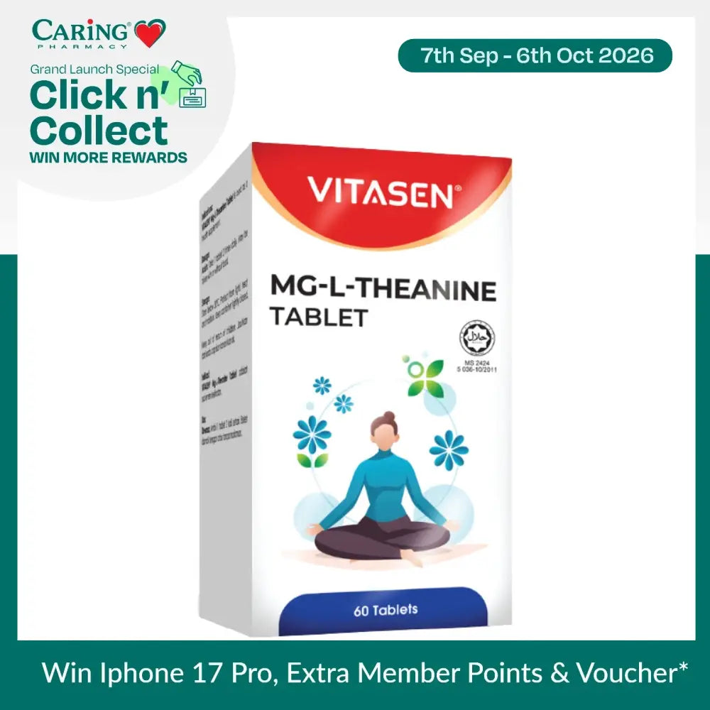 VITASEN MG-L-THEANINE TABLET 60S