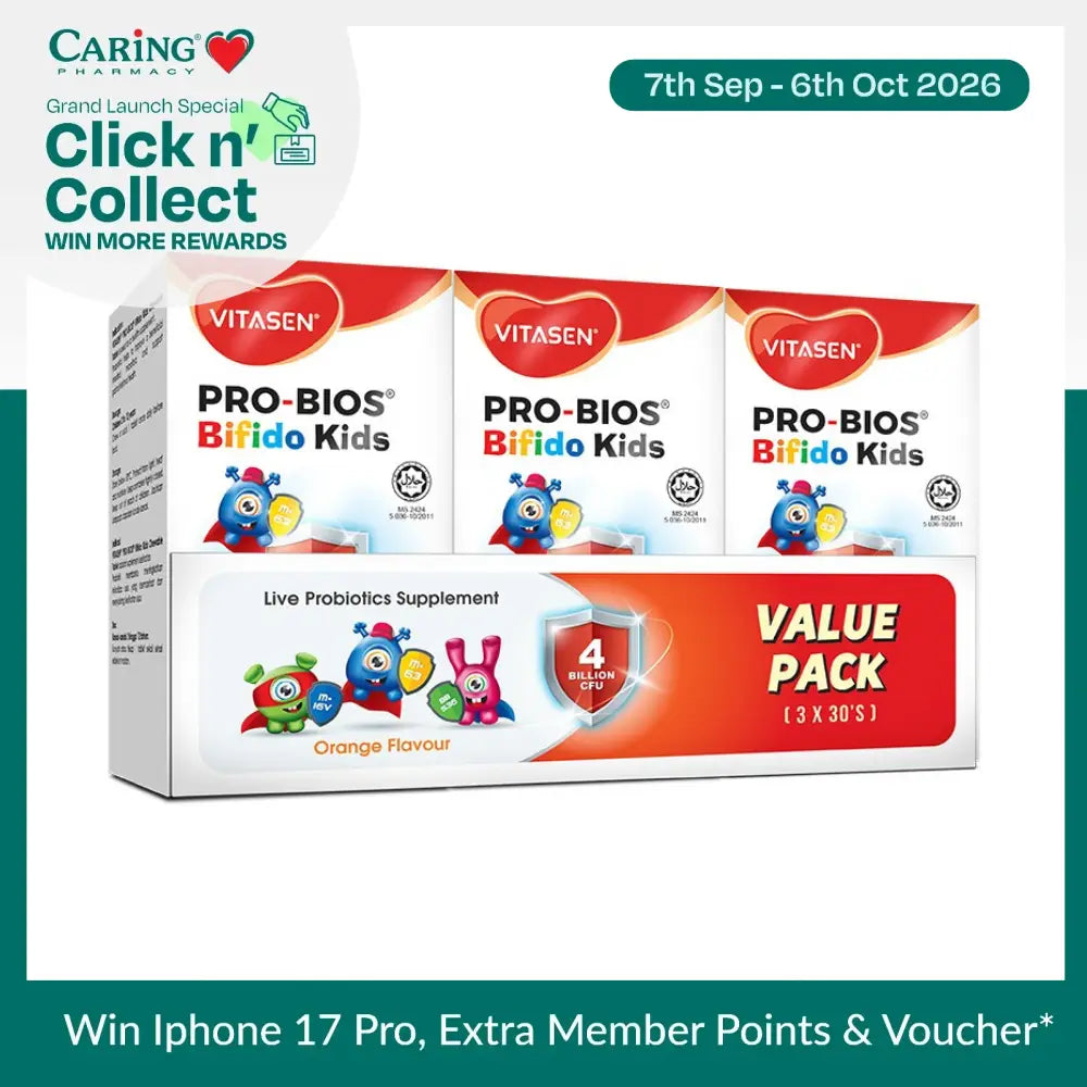 VITASEN PRO-BIOS KIDS BIFIDO CHEW 30SX3