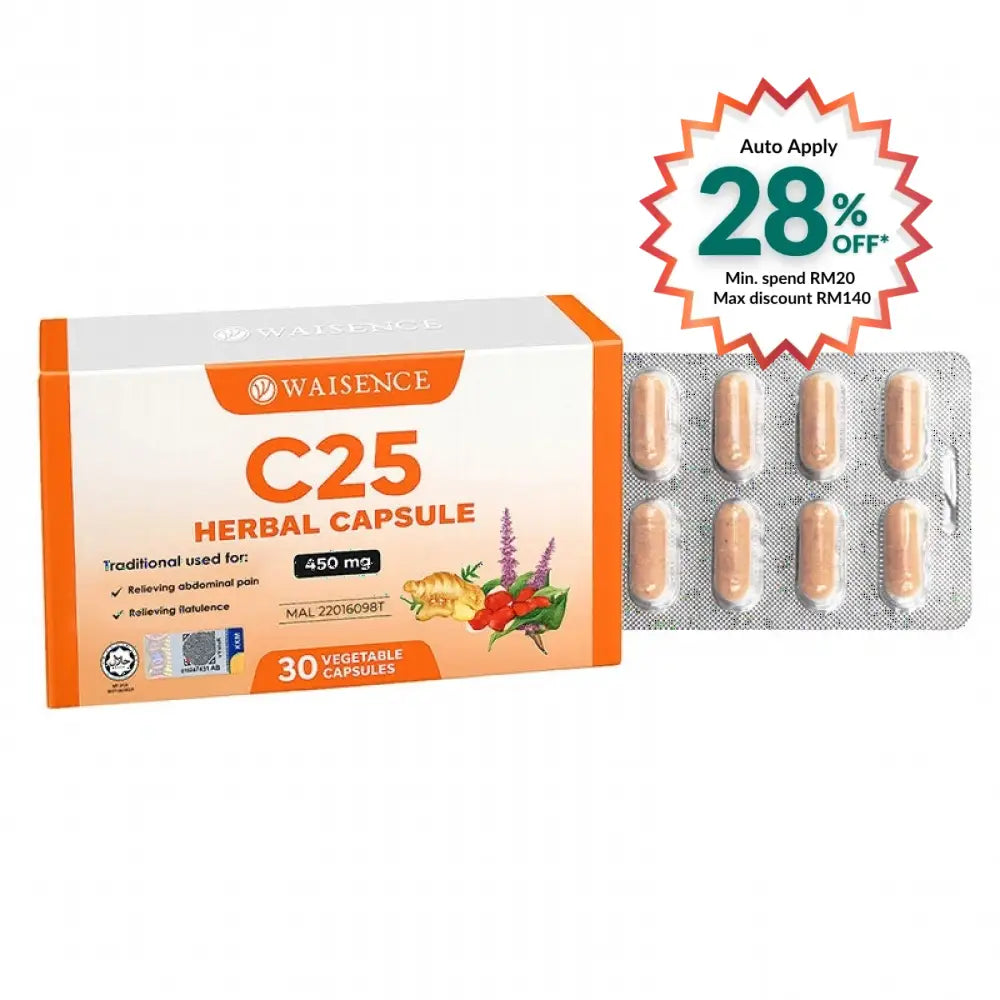 WAISENCE C25 HERBAL CAPSULE 30S