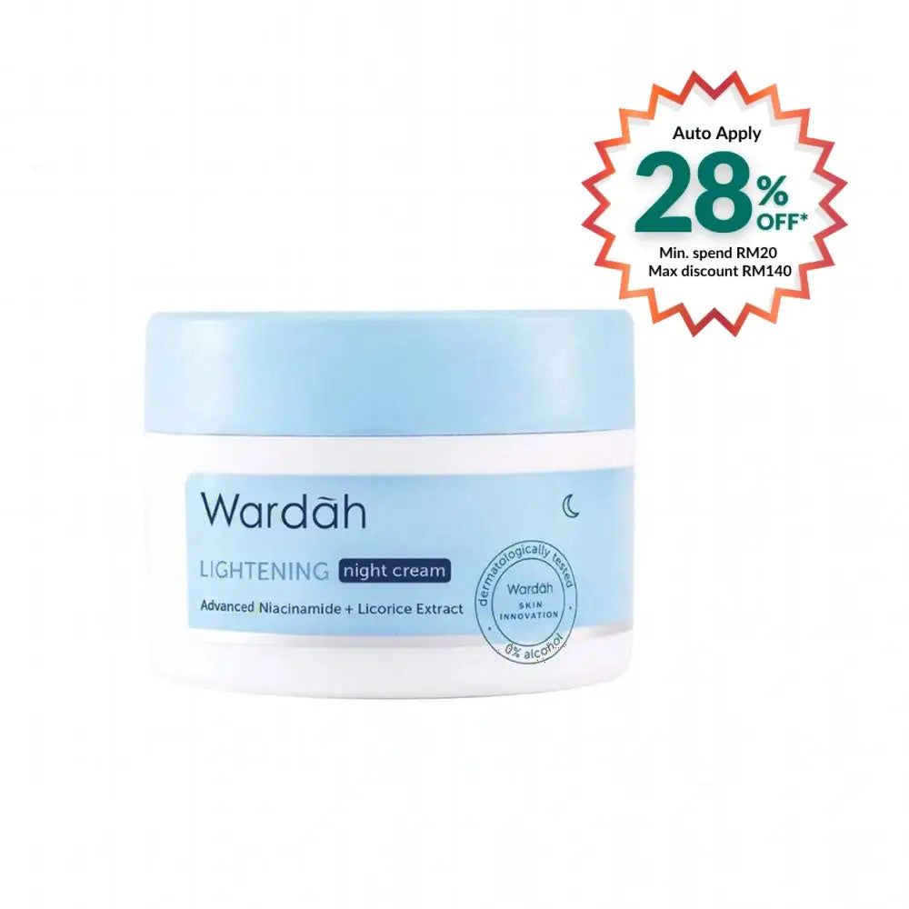 WARDAH LIGHTENING NIGHT CREAM ADVANCED NIACINAMIDE 30G