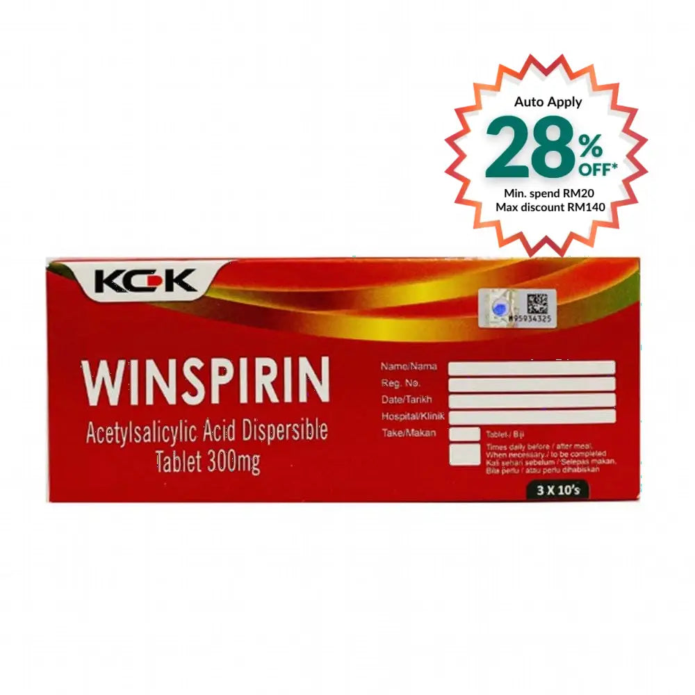 WINSPIRIN 300MG TAB 10SX3