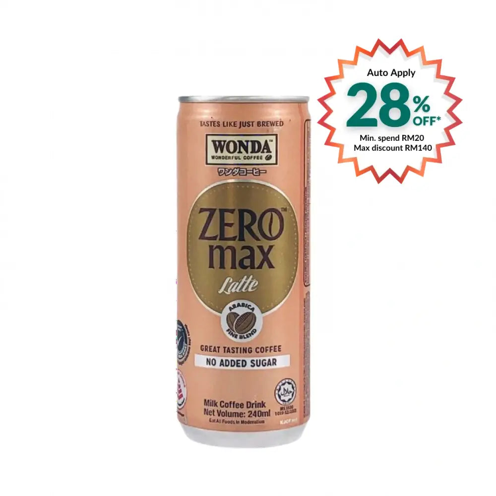 WONDA ZERO MAX LATTE 240ML