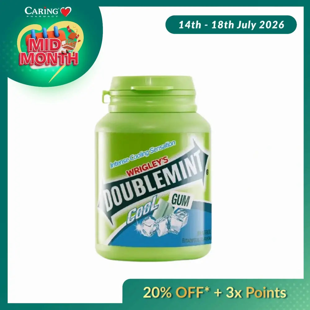 WRIGLEY DOUBLEMINT COOL MENTHOL & EUCALYPTUS BOTTLE 40S